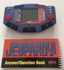 Vintage Jeopardy Electronic Handheld Game & Cartridge Tiger Electronics 1995