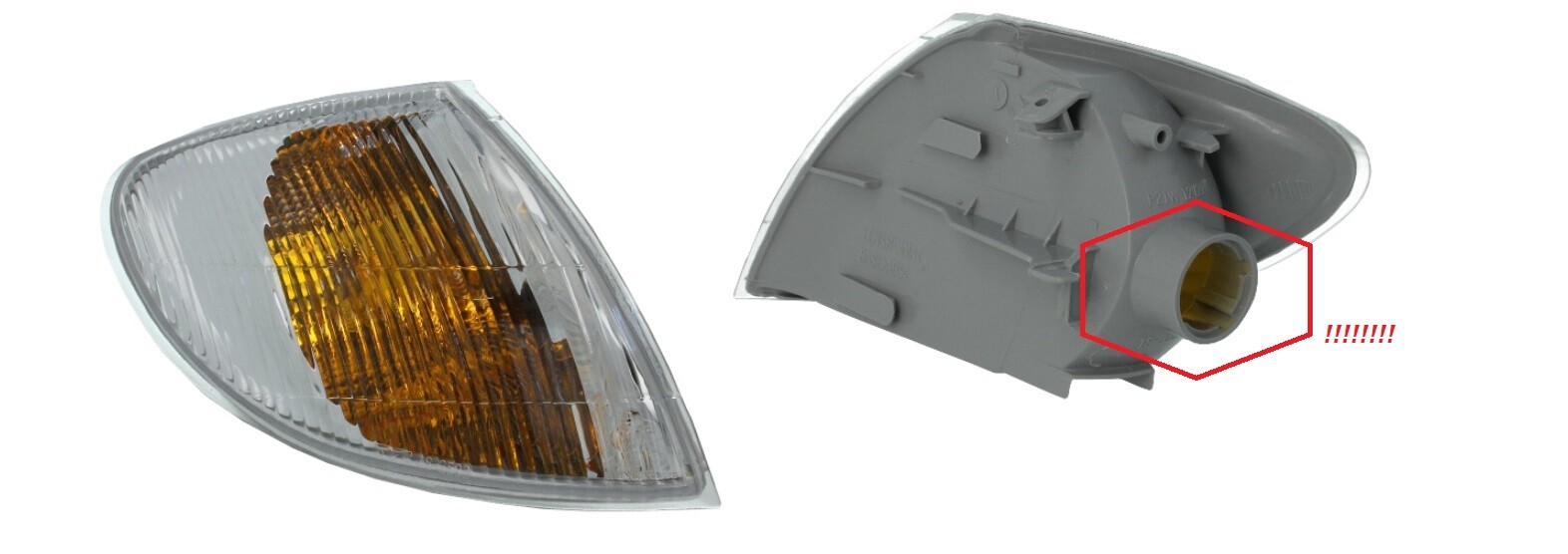 Clignotant avant droit pour Renault Megane et Scenic de 1996 à 1999