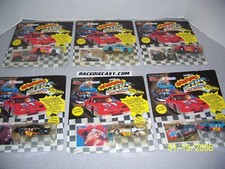 6 CAR SET 1/64 1991 RACING CHAMPIONS ROARING RACERS SOUND DOES NOT WORK