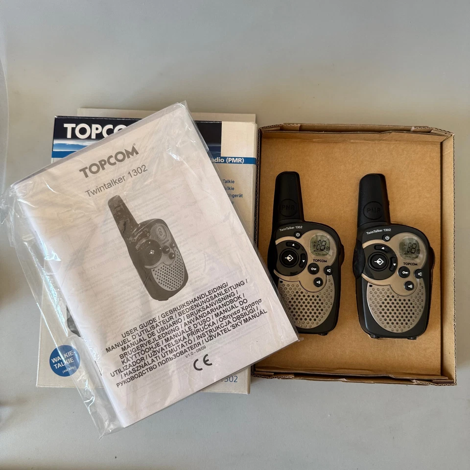 2x Topcom Twintalker 1302 Handheld Walkie Talkie Set Privat Mobilfunk 446MHz - Bild 3 von 4