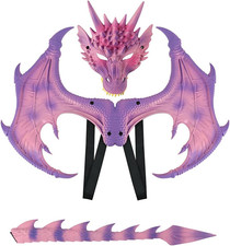Dragon Wings Props Cosplay Wing with Tail Mask