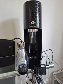 Soda Stream Machine Black No CO2 bottle Tested Working
