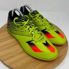 Adidas Messi 15.4 Zapatos de Fútbol Sala para Hombres 9 Verde Lima S74691 | Botines de Fútbol Sala