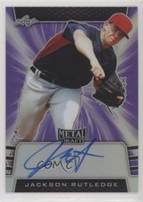 2019 Leaf Metal Draft Purple 18/25 Jackson Rutledge #BA-JR2 Auto 7qg