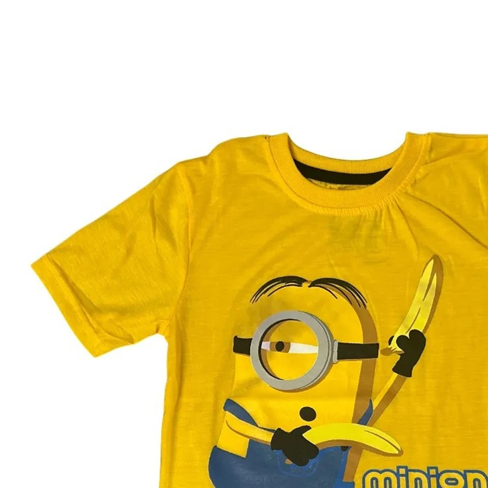 Despicable Me Distressed Minion Powered Little Boy's Graphic Print T-Shirt NWT - Image 4 of 4