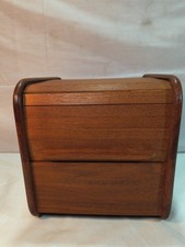 Vintage Teak Teck Mid-Century Teak Tambour Ro...