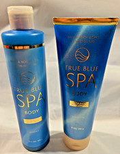 2x Bath Body Works TRUE BLUE SPA Super Rich Body Cream Body Wash NEW Lot