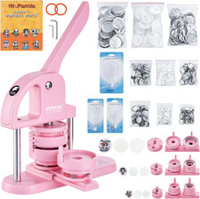 3-In-1 Button Maker - 25/32/58Mm 1/1.25/2.25 Inch with 300Pcs Parts, Ergonomic
