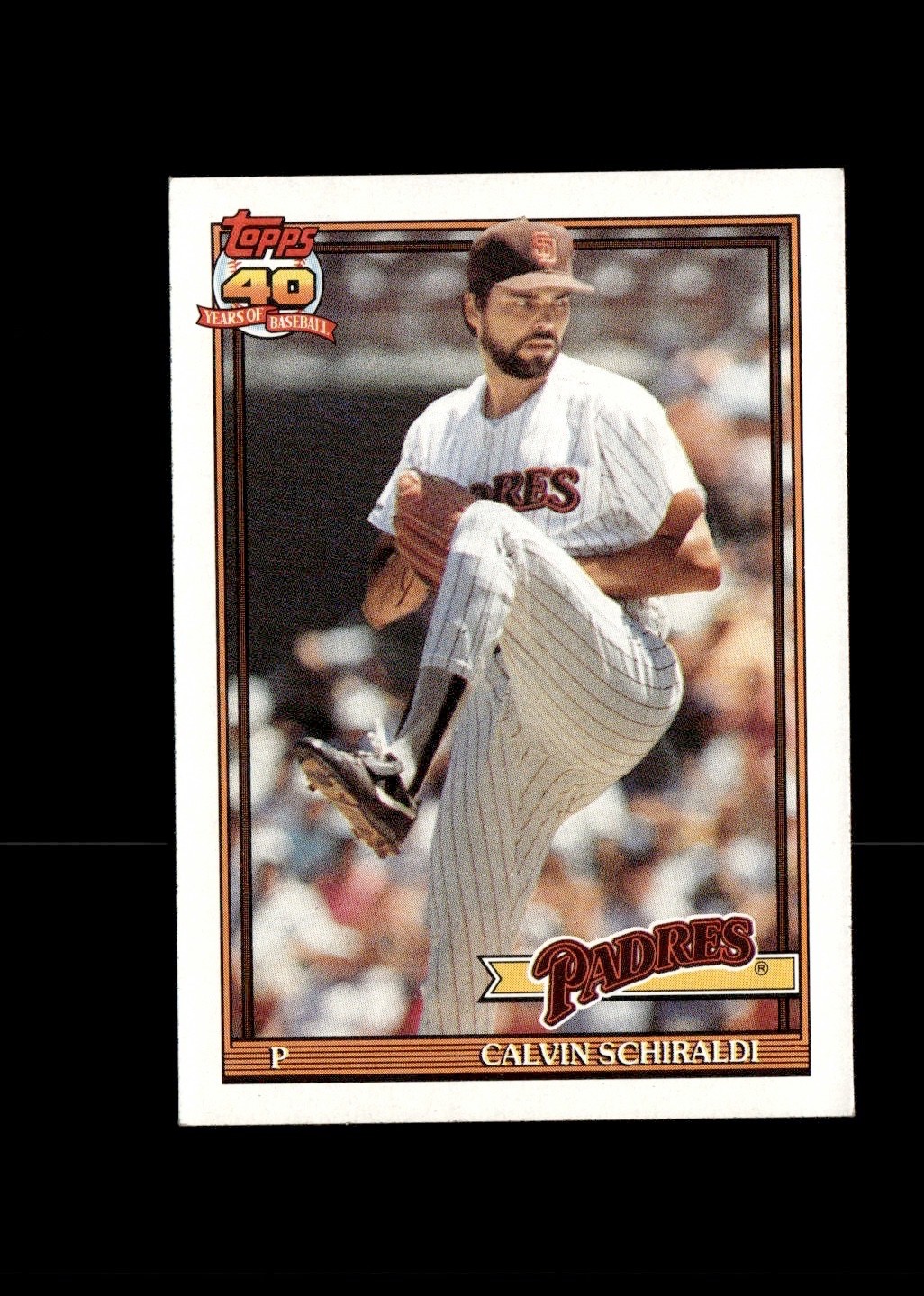 1991 Topps Calvin Schiraldi #424