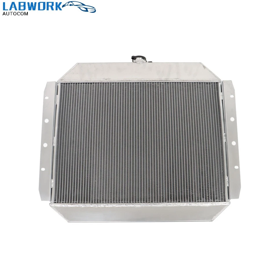 CC433 4 Row Radiator Aluminum 1966-1979 For Ford F100 F150 F250 F350 F450 Bronco Foto 4 de 4