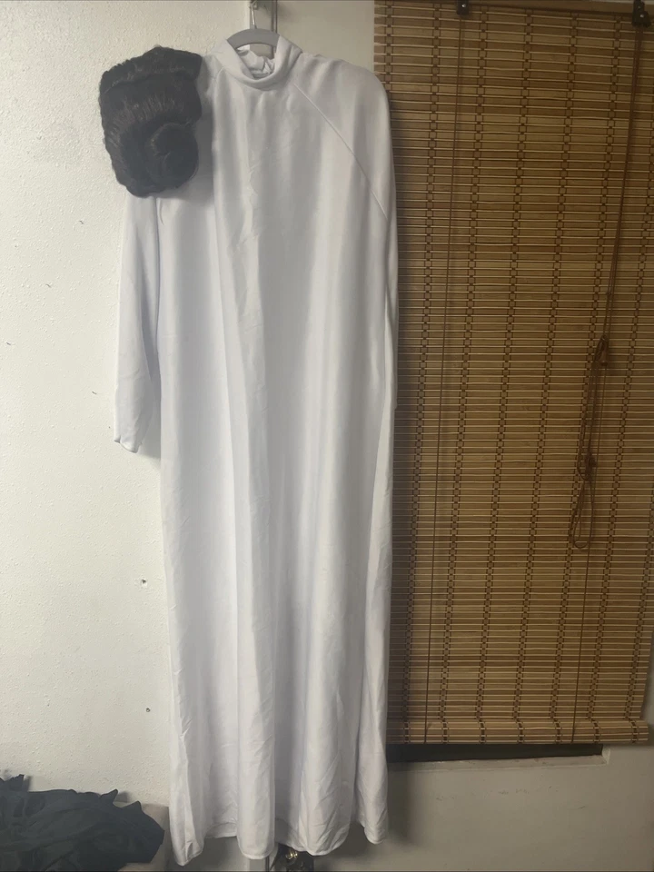 Star Wars Princess Leia Costume & Wig/Hair With Buns - Image 2 of 4