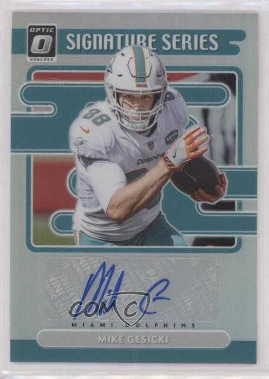 2021 Panini Donruss Optic Signature Series Holo Mike Gesicki #SS-MG Auto 0ym4