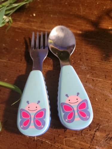 Skip Hop Toddler Utensils, Zootensils Fork & Spoon Set