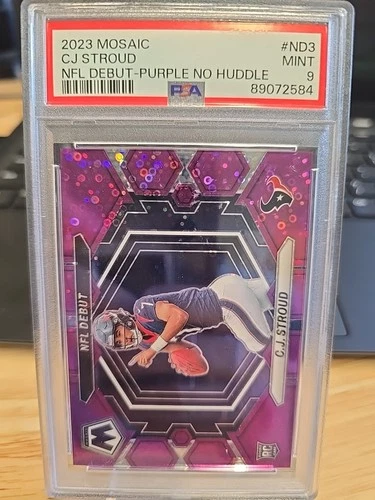 2023 Mosaic CJ Stroud NFL Debut Purple PSA 9 Rookie 5/50 Houston Texans
