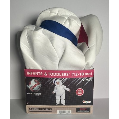 GHOSTBUSTERS~MIN STAY PUFT MARSHMALLOW~CHILD'S COSTUME~NEW/BOX~12-18 MONTHS