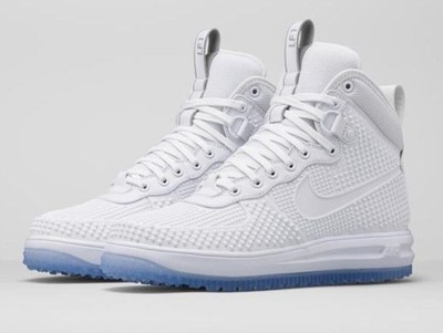 Men s Nike Lunar Force 1 Duck Boot PRM Duck Boots White/White-Anthracite sz 10.5