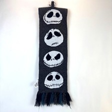 Disney Parks The Nightmare Before Christmas Jack Skellington Scarf With Tassels