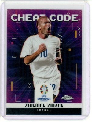 2024 TOPPS CHROME UEFA EURO SOCCER CHEAT CODE ZINEDINE ZIDANE #3