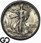 1943-S Walking Liberty Half Dollar, Satin Luster, Gem BU++