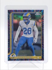 KAMREN KINCHENS 2025 TOPPS CHROME NEON PULSE REFRACTOR RAMS Q5849