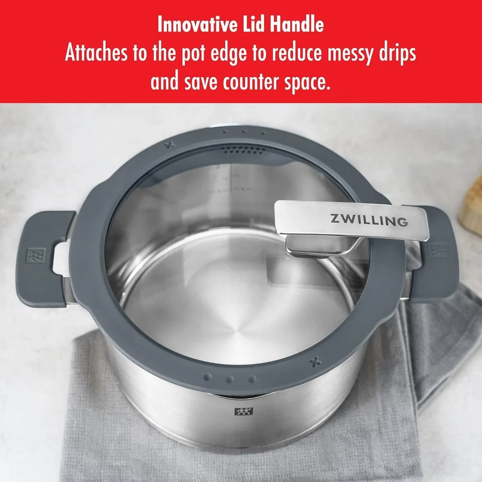 Zwilling Simplify Set di pentole da 5 pezzi in acciaio inossidabile - Argento... - Immagine 4 di 4