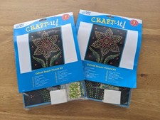 'DAFFODIL SEQUIN PICTURE KITS x 2' ~ Craft-It Kits for ages 5+