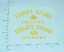 Pair Metalcraft Thrift Store Deliver Stickers MC-036