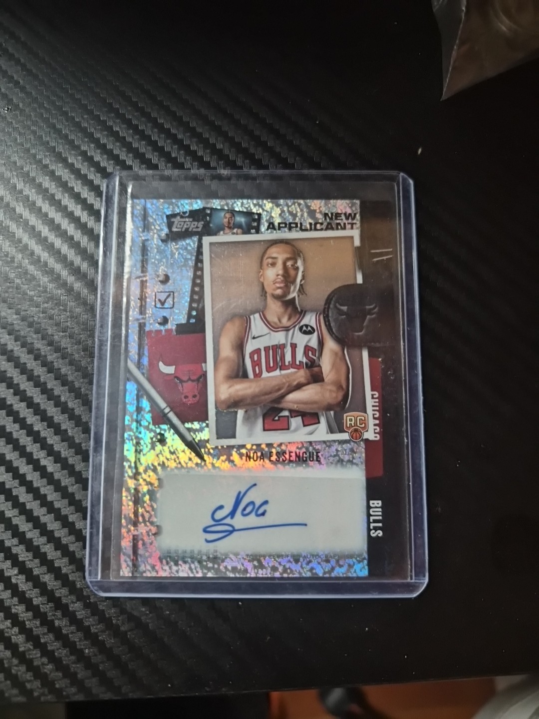 2025-26 Topps Noa Essengue #NA-NE New Applicant Rookie RC Auto Holo-Foil +2 Base