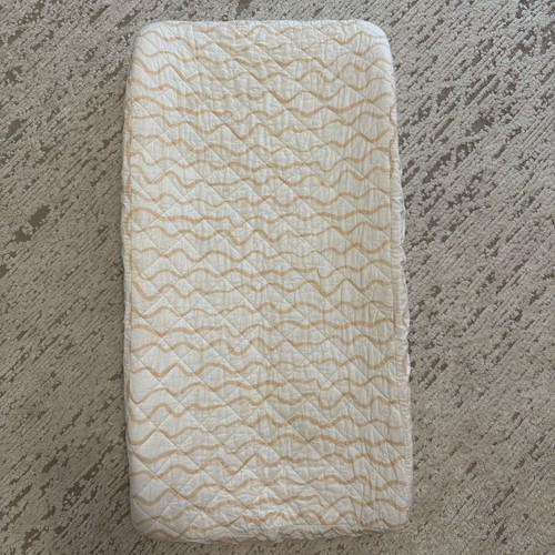 Crate & Barrel Quilted Changing Pad Cotton Cover Nursery Baby Multi Printed