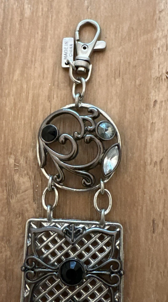 Cinturón cadena color plata estilo vintage de CHICO estrás cintura cadera joyería BOHO Foto 4 de 4