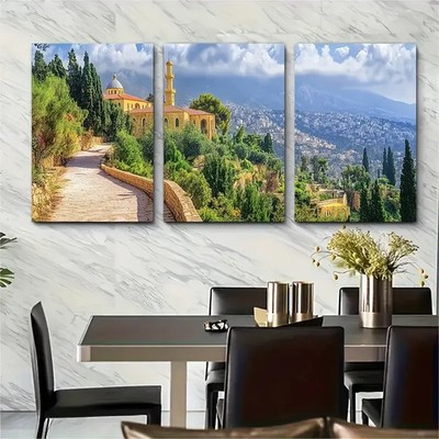 3pcs Middle Eastern Landscape & Palm Perfect Wall Art Canvas Unframed/Framed