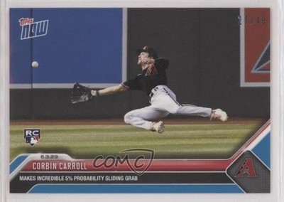 2023 Topps Now Blue 21/49 Corbin Carroll #381 Rookie RC 0j81