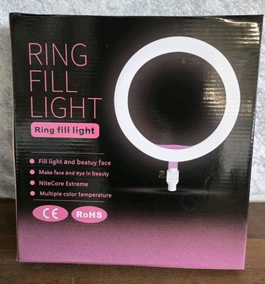  Selfie-Ringleuchte Ø 25 cm mit USB Ringlicht Stativ, FB, Halter Fotolicht