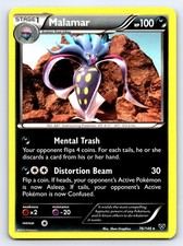 Malamar 76/146 Rare XY Base Set Pokemon Near Mint