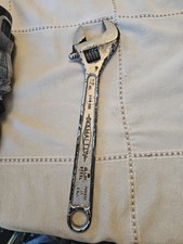 Vintage DIAMOND Tool 12โ Adjustable Wrench Wide Opening Made In USA