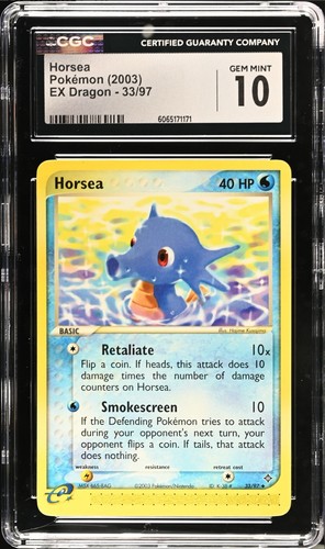 Horsea graded CGC 10 for sale on eBay