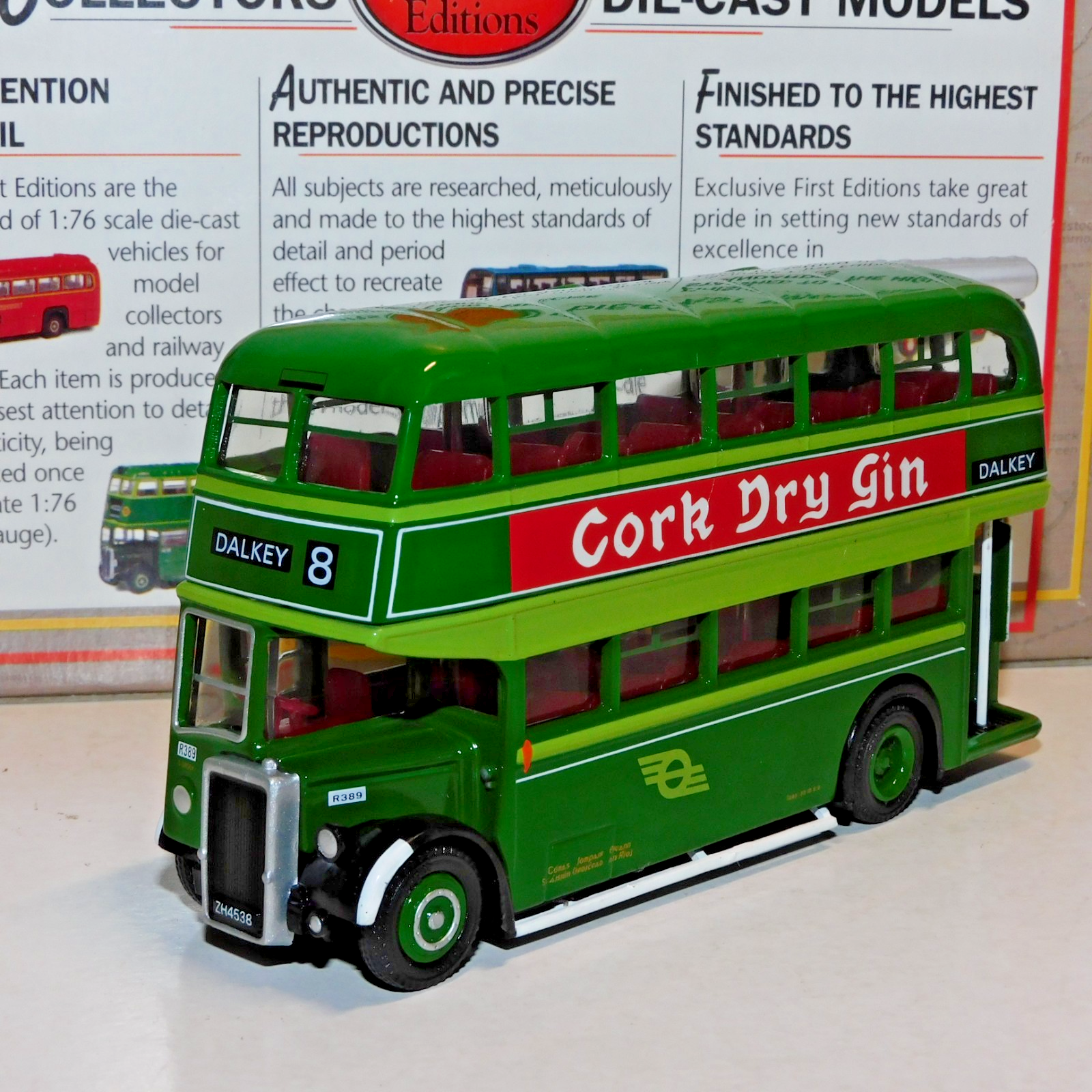EFE LEYLAND PD2 HIGHBRIDGE BUS C.I.E. ROUTE 8 DALKEY 1/76 16121