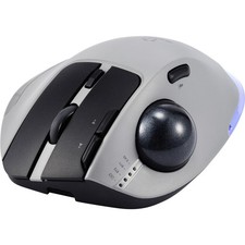 Renkforce RF-WLEM-500  Trackball Kabellos, Funk, Bluetooth®   Optisch Grau, S...
