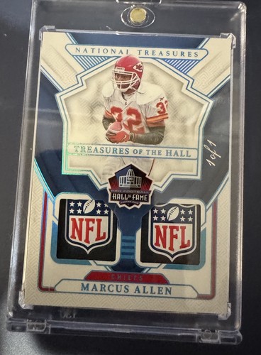 💥1/1 Panini 2024 National Treasures Marcus Allen dual shield one of one chiefs