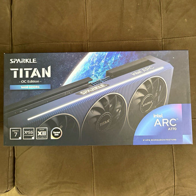 SPARKLE TITAN OC Edition Intel Arc A770 16GB GDDR6 PCIe HDMI/DP DX12U