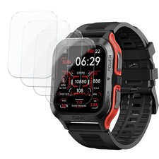 Msvueioe 4-Pack Tempered Glass Screen Protector Compatible with Transparent