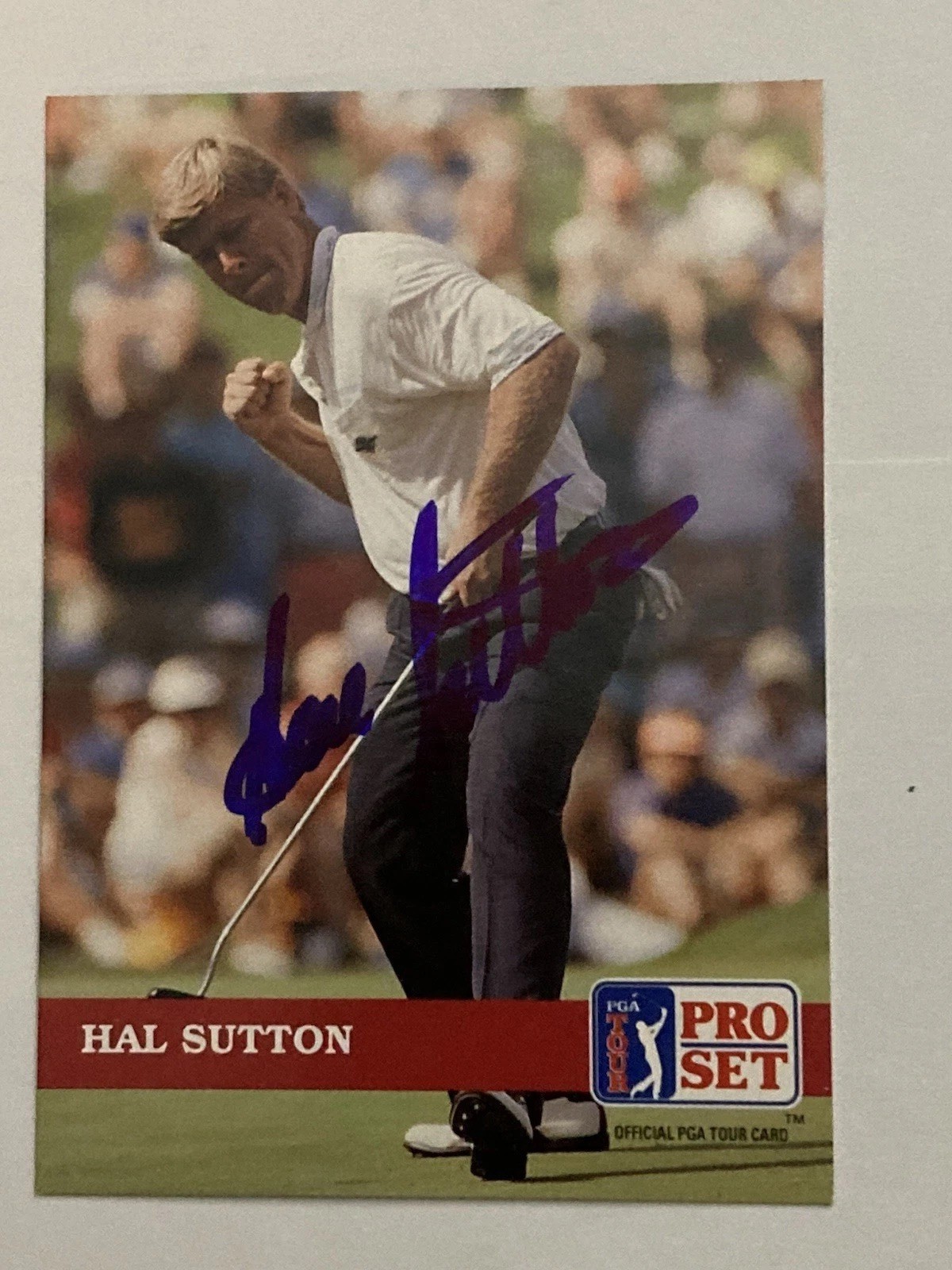HAL SUTTON Signed 1992 PRO SET Golf Card