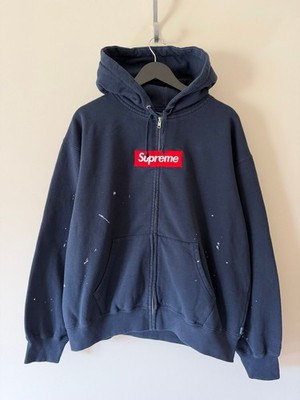 Supreme x MM6 Maison Margiela Box Logo Zip Up Hoodie - Size Large