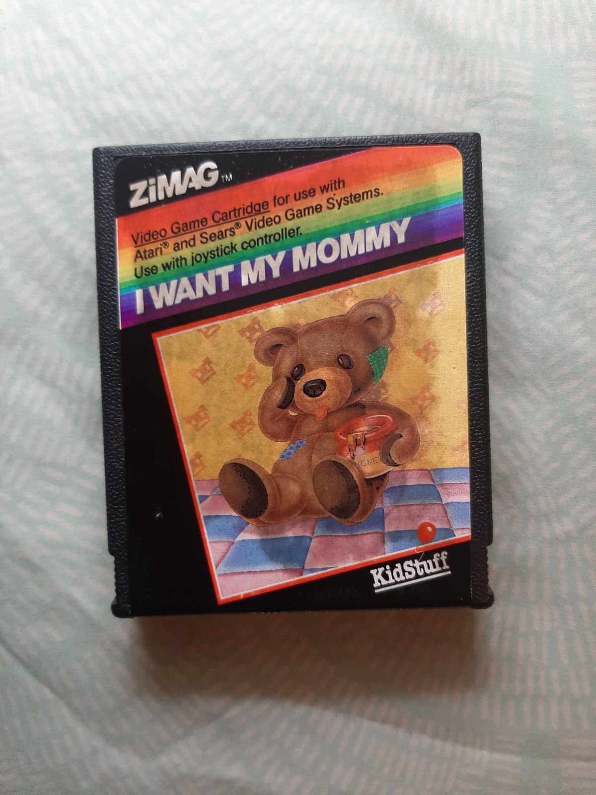 I WANT MY MOMMY for ATARI 2600 - Lovely label! - by Zimag - Tested, works great!