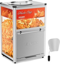 Nacho Machine Food Warmer Nacho Chip Warmer Countertop Display Case W/ Warming