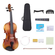 4/4 Full Size Violin Set w/ Case,Bow, Shoulder Rest, Rosin, Strings for Beginner