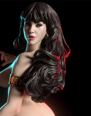 Blood Queen 1/24 Scale 75mm Resin Figure Unpainted Unassembled Model Kit Toys