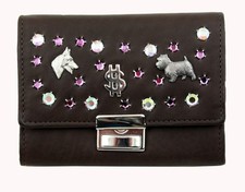 Western Speicher Geldbörse Portemonnaie Leder Strass Swarovski Elements BB 181b