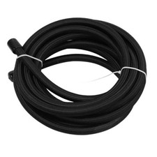 8AN PTFE Fuel Hose E85 Nylon Stainless Steel Braided 20FT Black  8AN 20FT
