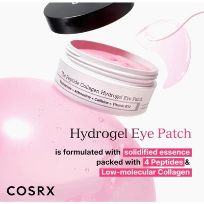COSRX The Peptide Collagen Hydrogel Eye Patch Depuffs Under Eye Bag in 10 min